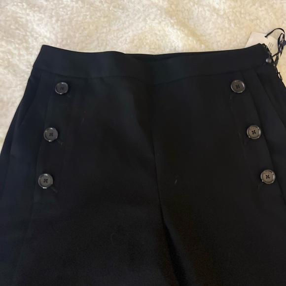 Women's Button-Trim Wide-Leg Sailor Pants - Picture 4 of 5